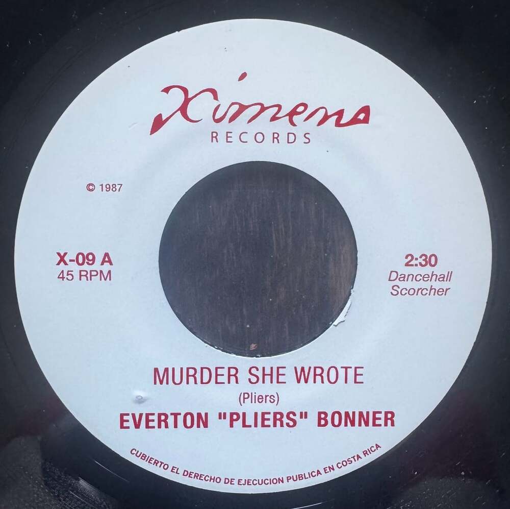 VINYL Pliers Bonner / Solid Gold Orch Murder She Wrote Tracks Of Love 7” XIMENO